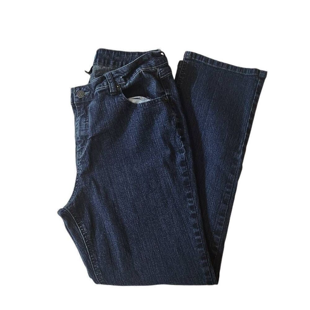 Westport Blue Denim Straight always Jeans Size 14 Petite